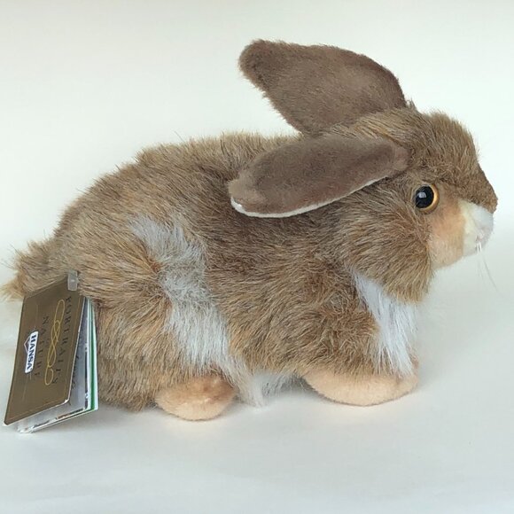 Hansa Handcrafted Rabbit (Brown Mix) Stuffed Animal Brand New w/ Tag - Picture 13 of 14